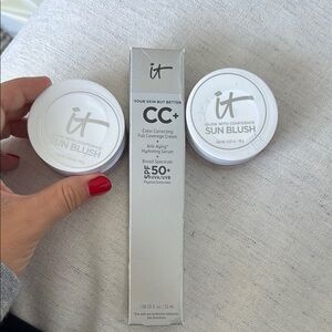 NEW IT Cosmetics CC+ Cream with Sun Blush Duo